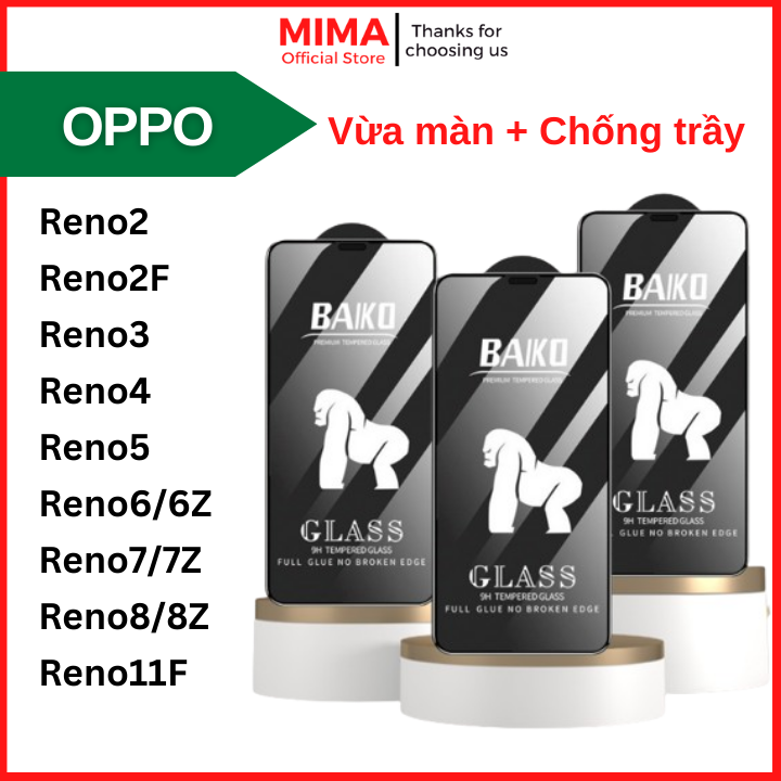 [Gift set] baiko Oppo A98 A96 A95 A94 A93 A92 A78 A76 A76 a77s A74 A72 A58 A57 A56 A55 A54 A52 A31 A38 F9 F11 f11pro A1s A12 A15 a15s tempered glass a16 jogging s 504 K A17 a17k