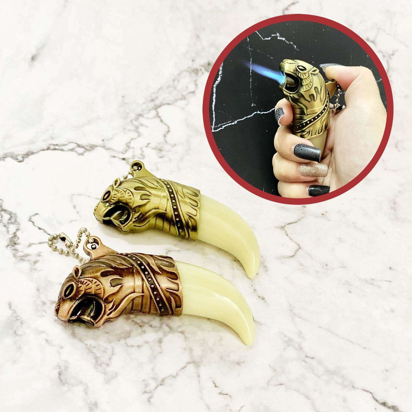 BẬT LỬA KHÈ, MÓC KHÓA HÌNH NANH - (XÀI GAS)