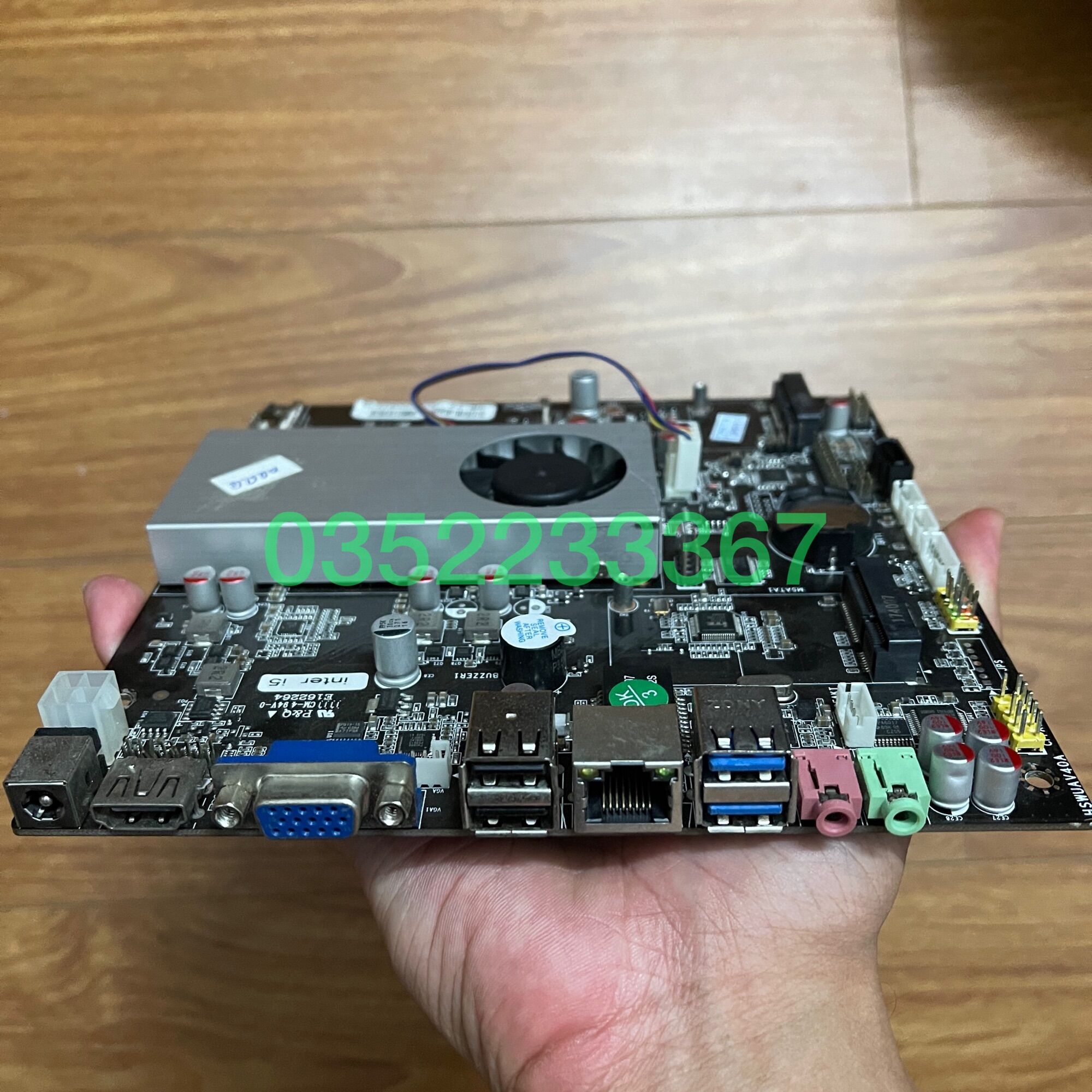 Main itx core i5-5250u, 12v, ram laptop pc3l, msata, lvds