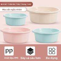 CHAHUA | Chậu Nhựa Lớn Bền Cho Giặt và Rửa Mặt