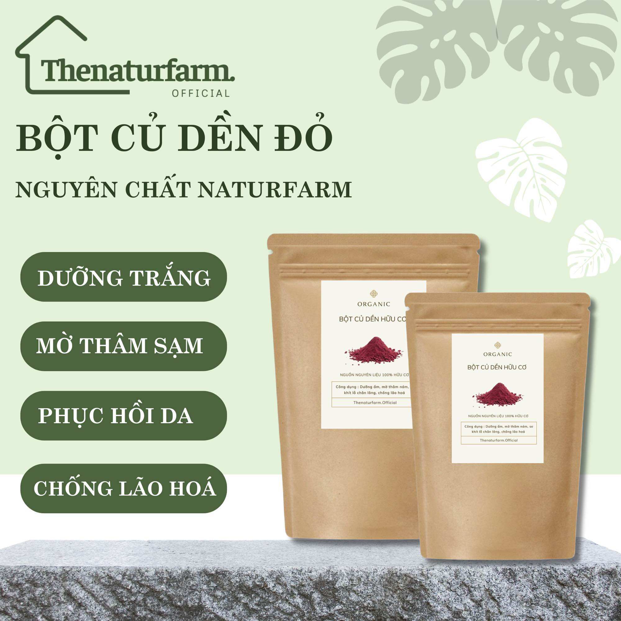 Bột củ dền nguyên chất đắp mặt naturfarm
