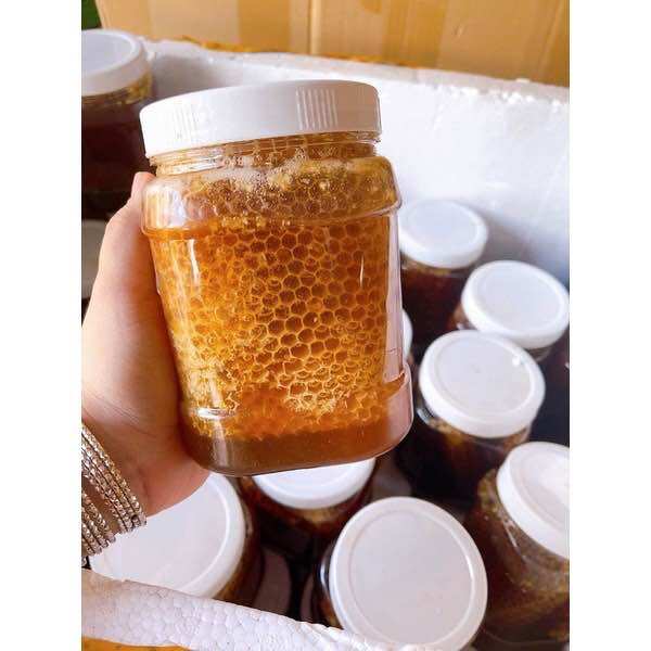 Mật Ong nguyên sáp hủ 1kg