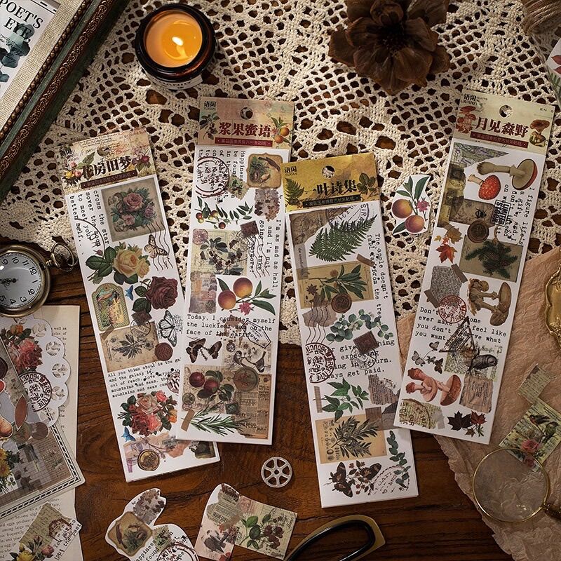 Sticker giấy 4 tấm dùng để trang trí