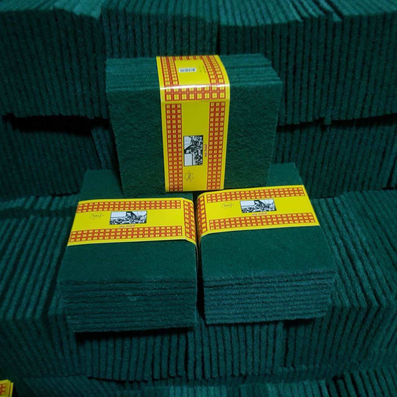 Cước Chùi Chén Dĩa , Cước Xanh Size Lớn ( Bó 10 Miếng )