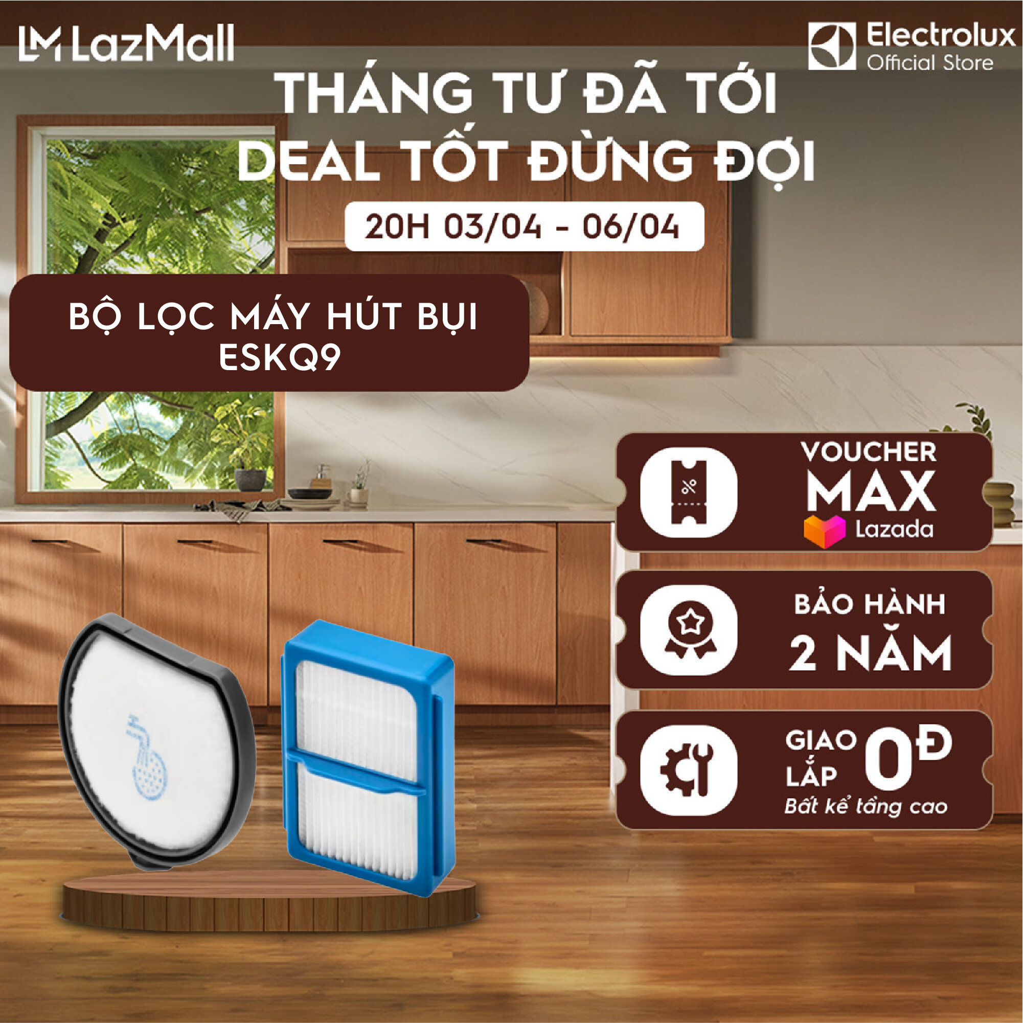 Bộ Performance Kit PURE Q9 Electrolux ESKQ9, Duy trì hiệu suất cho thiết bị lọc khí, cho năng suất hoạt động tốt nhất