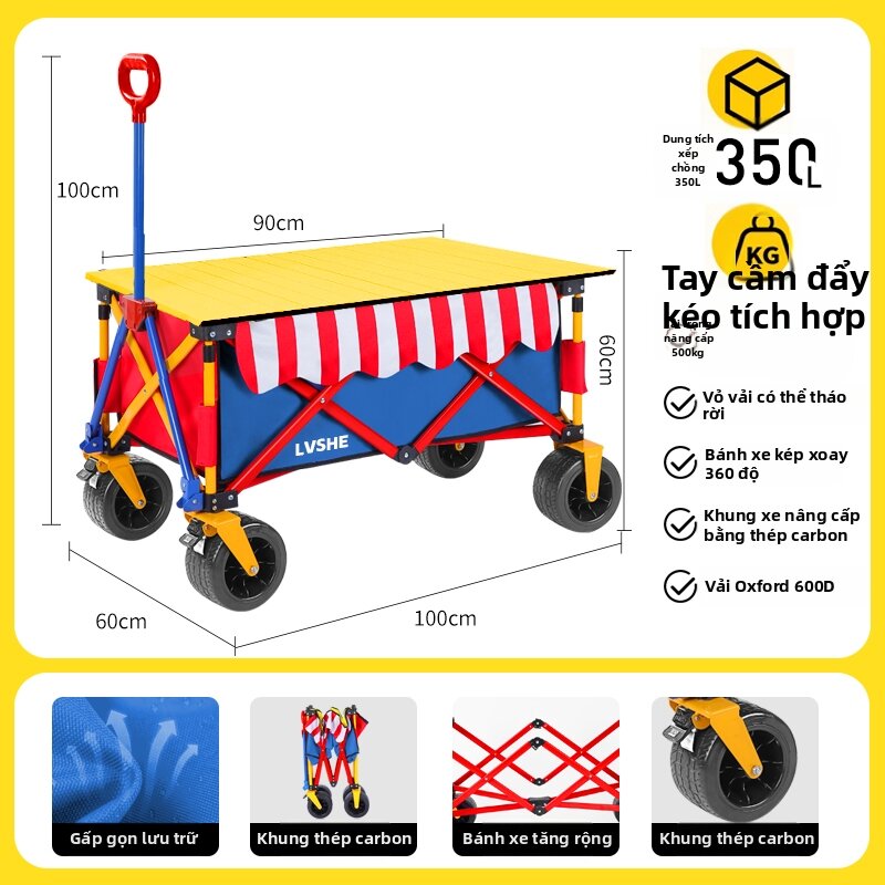 Folding All-purpose Outdoor Cart - 7