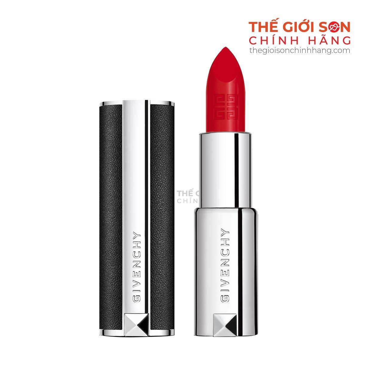 Son Givenchy màu 333 đỏ thuần chuẩn authentic bản mini 1,5gr fullbox