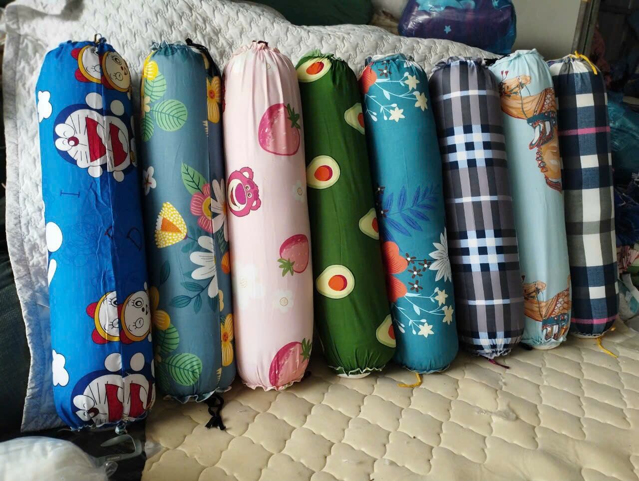 vỏ gối ôm,áo gối ôm cotton poly