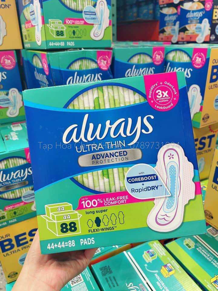 Băng vệ sinh Always Ultra Thin Mỹ ( có cả ngày và đêm )