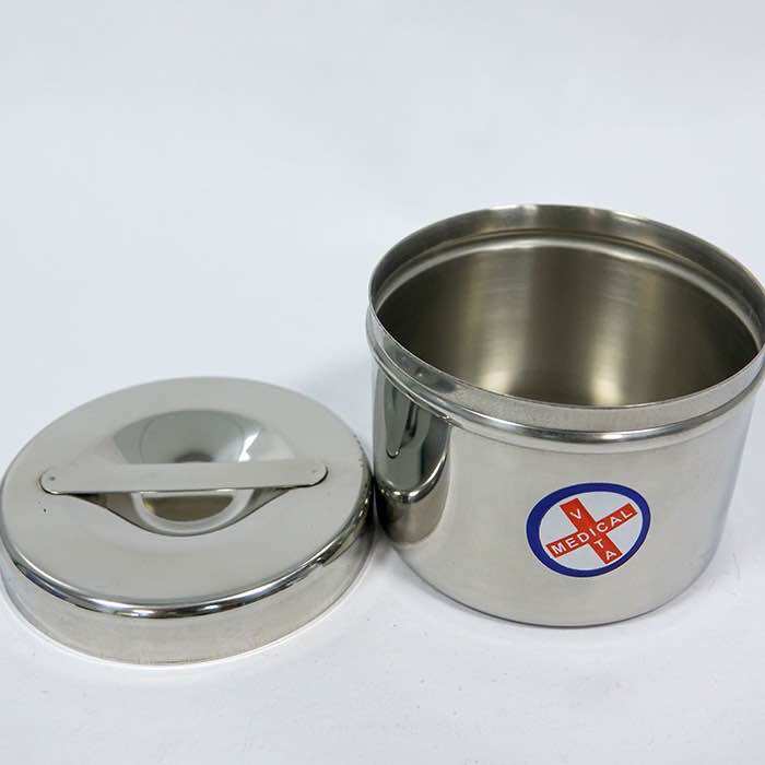 Hộp Gòn Inox Đựng Bông Gòn Full Size