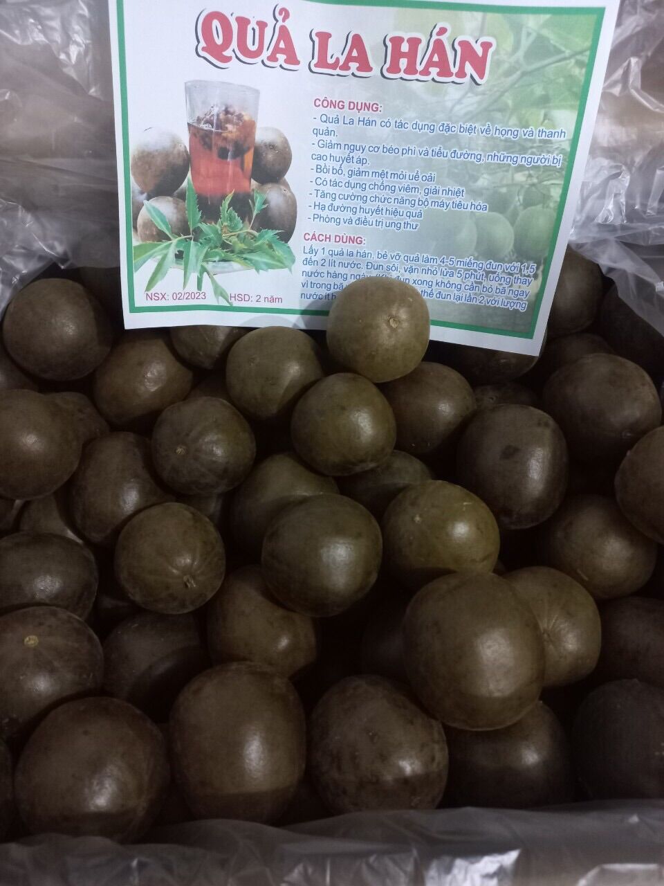 1kg quả la hán khô gìa - thanh nhiệt