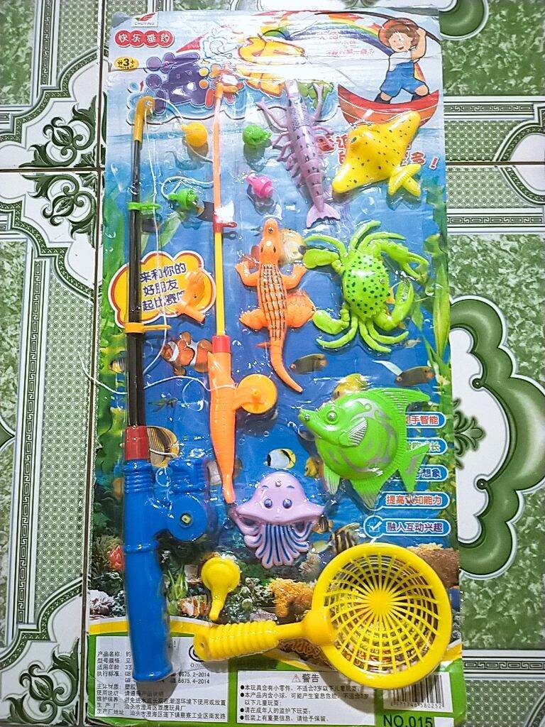 [HCM]Vỉ đồ chơi câu cá loại 2 cần câu