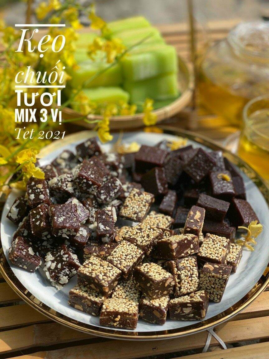Kẹo chuối mix 3 vị 500g