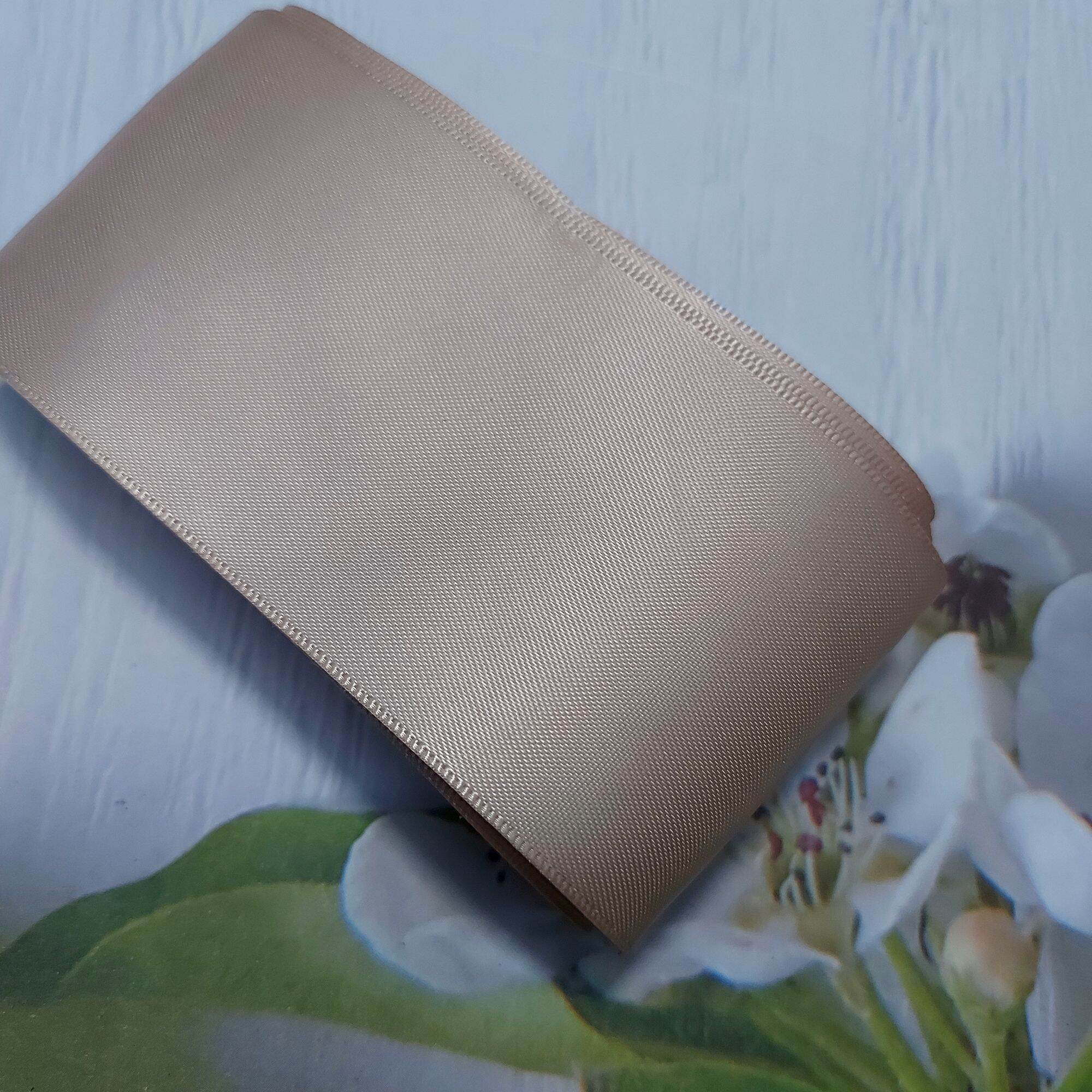 (5 MÉT) RUY BĂNG LỤA 2 MẶT  , PHỤ KIỆN THỦ CÔNG, BẢN RỘNG 5 CM.