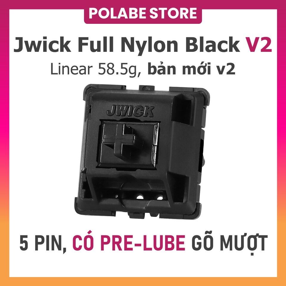 Công tắc JWK BLACK V2 Nylon Linear switch bàn phím cơ Jwick Full Nylon Black v2 switch - Polabe Store