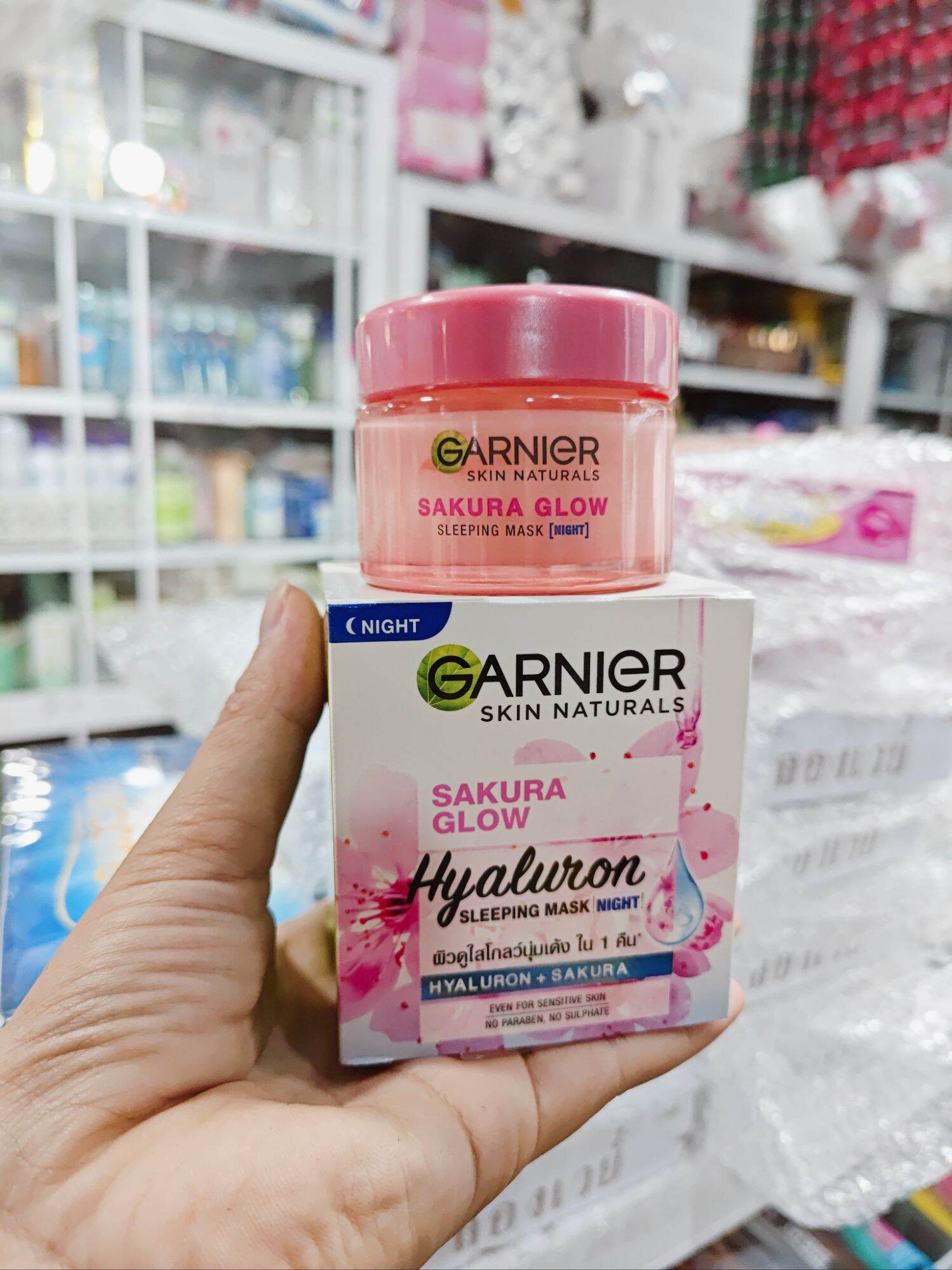 Kem garnier sakura thái lan - dưỡng trắng mịn da, mờ thâm làm đều màu da thái lan