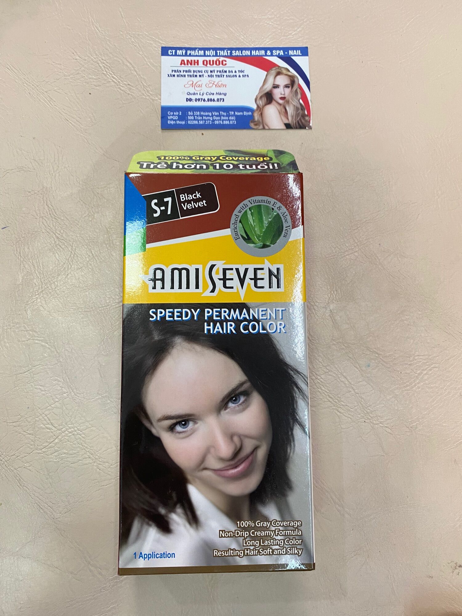 Nhuộm đen phủ bạc amiseven S7