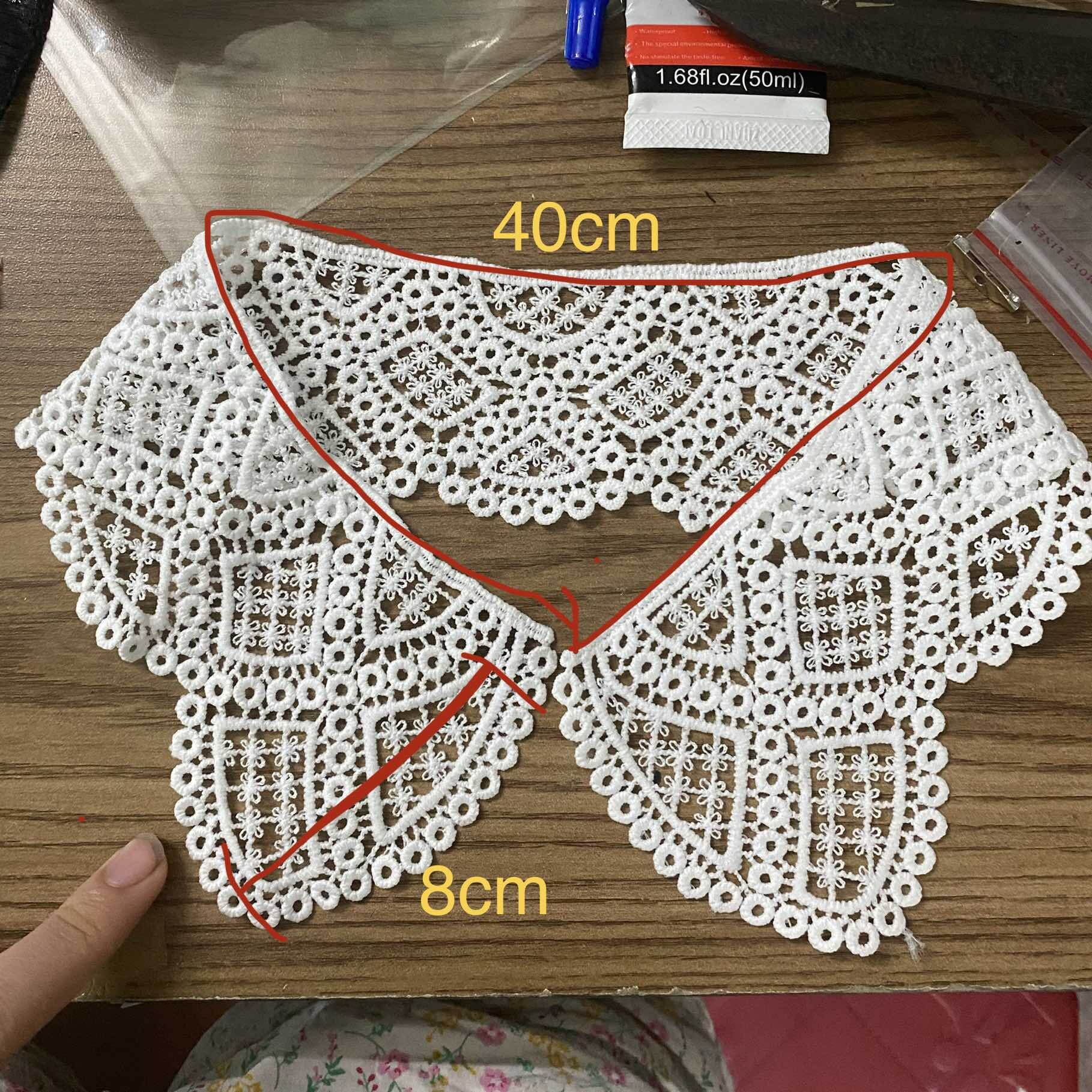 (C012) CỔ COTTON MỀM CÓ trắng đen size cổ sơ mi