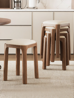 ZHUSHANXIA | Ghế Ăn Cơm Đệm Mềm Có Thể Đặt chồng