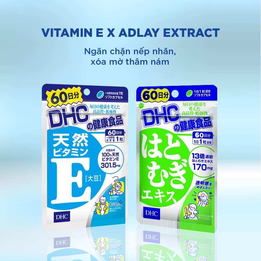 [ Chính hãng] Viên uống vitamin E DHC Natural Vitamin E