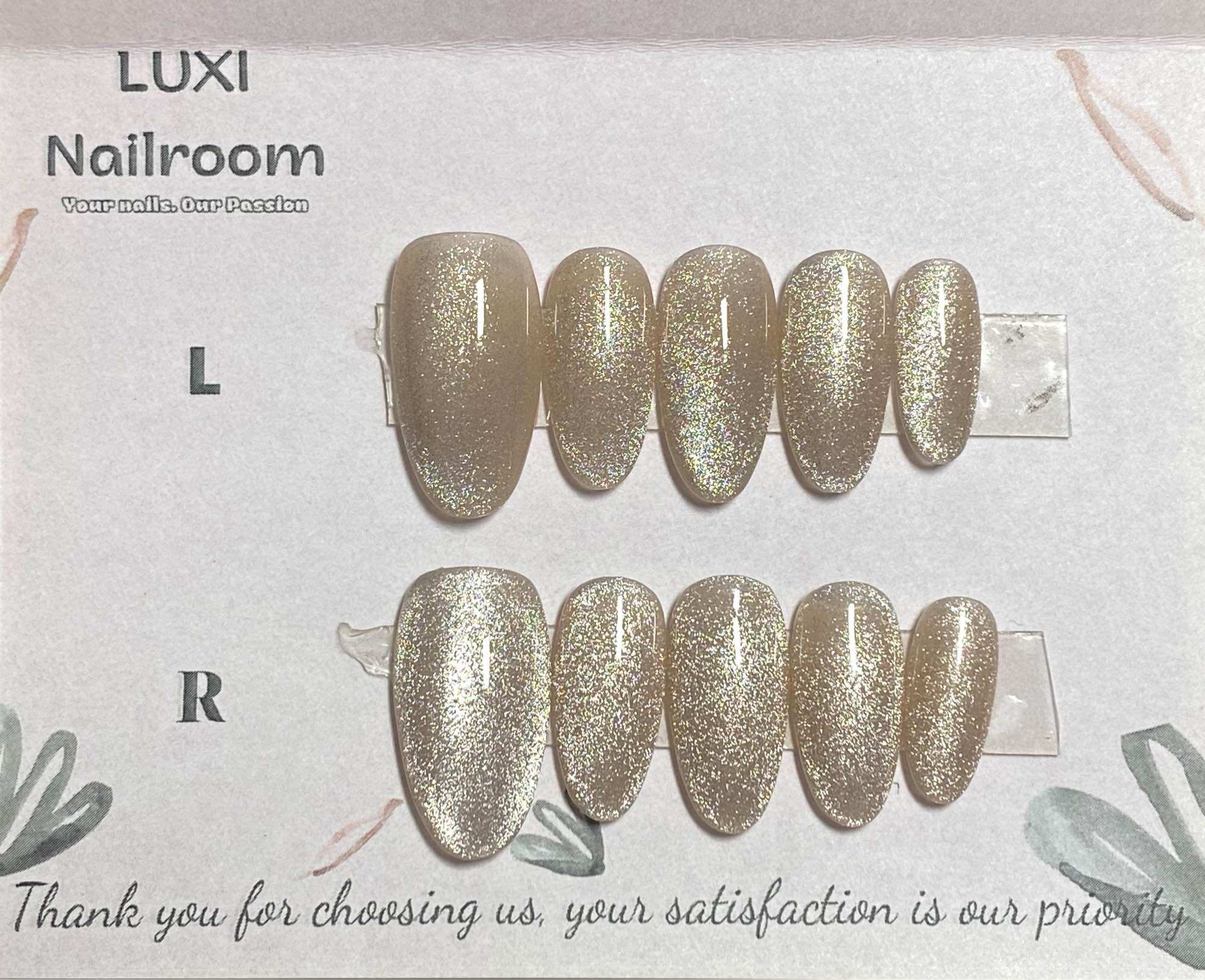 Nailbox - Móng Úp Thiết Kế Mẫu Thạch Nâu Mắt Mèo