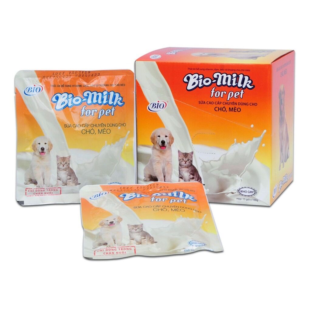 Sữa cho chó, mèo con Bio Milk 100gr