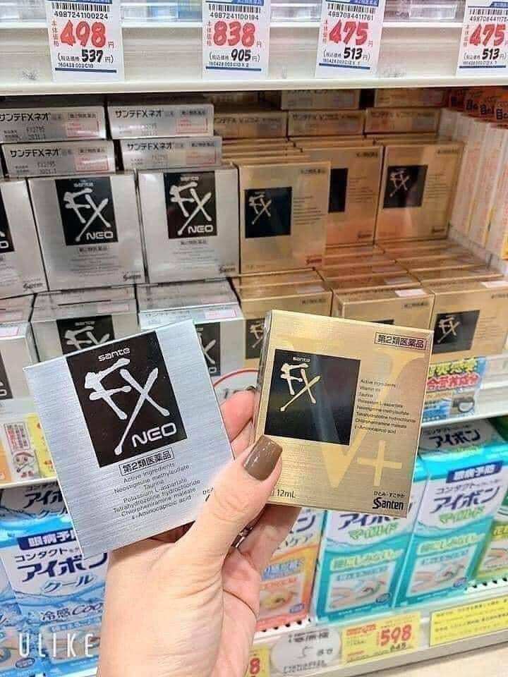 Nước nhỏ mắt nhật bản sante fx neo 12ml bạc,vàng