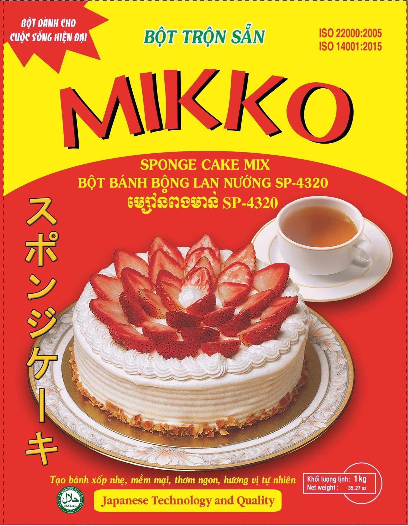 Bột bánh bông lan nướng Mikko Hương Xưa 1kg