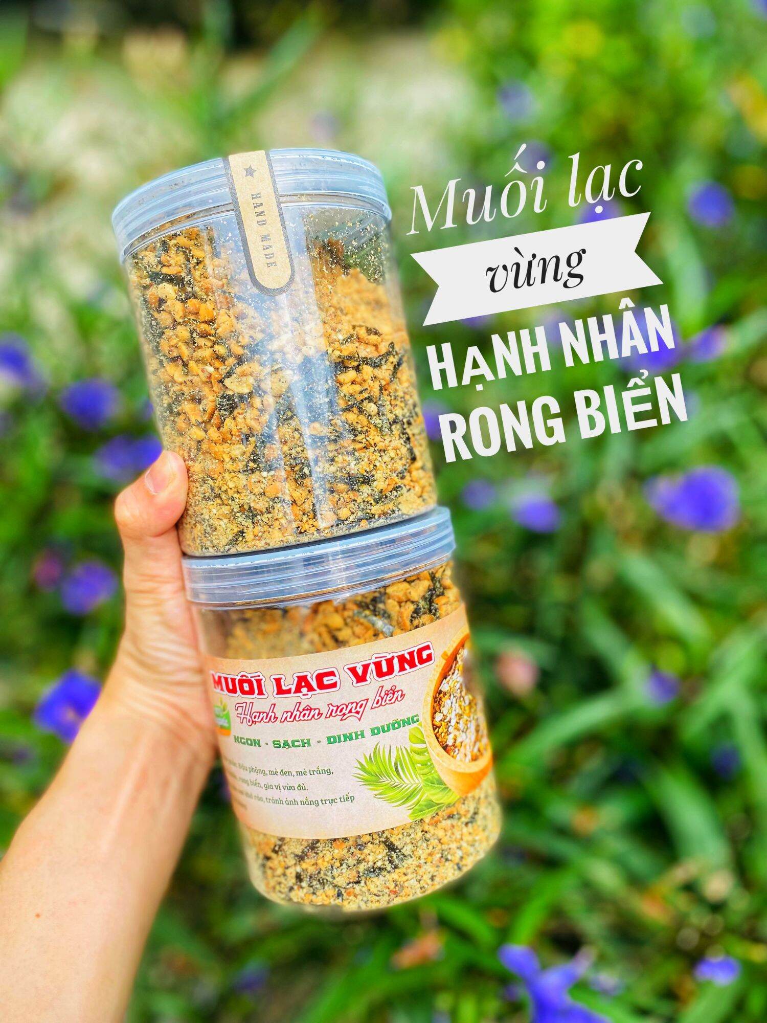 MUỐI LẠC VỪNG HẠNH NHÂN RONG BIỂN