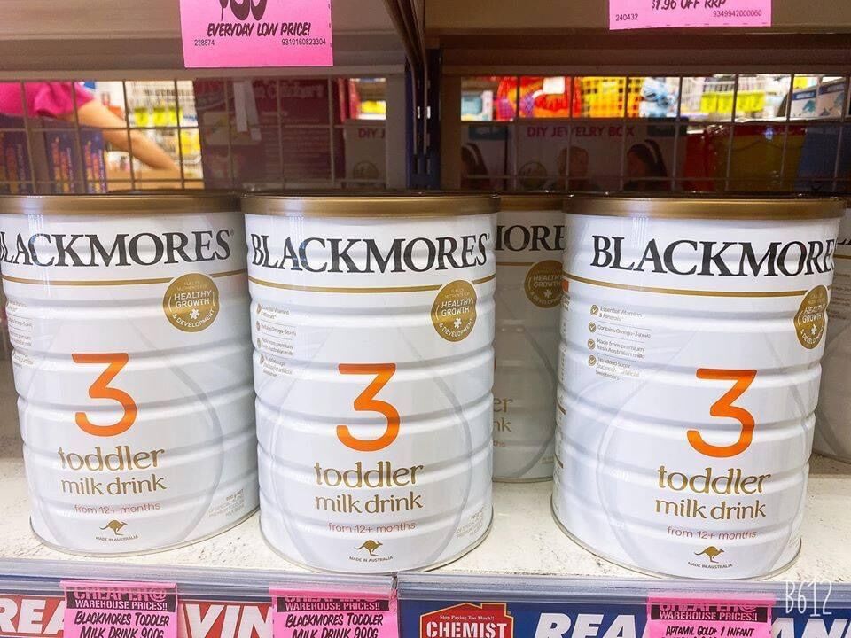Sữa BLACKMORE 900gr đủ 3 số 1,2,3 ÚC.