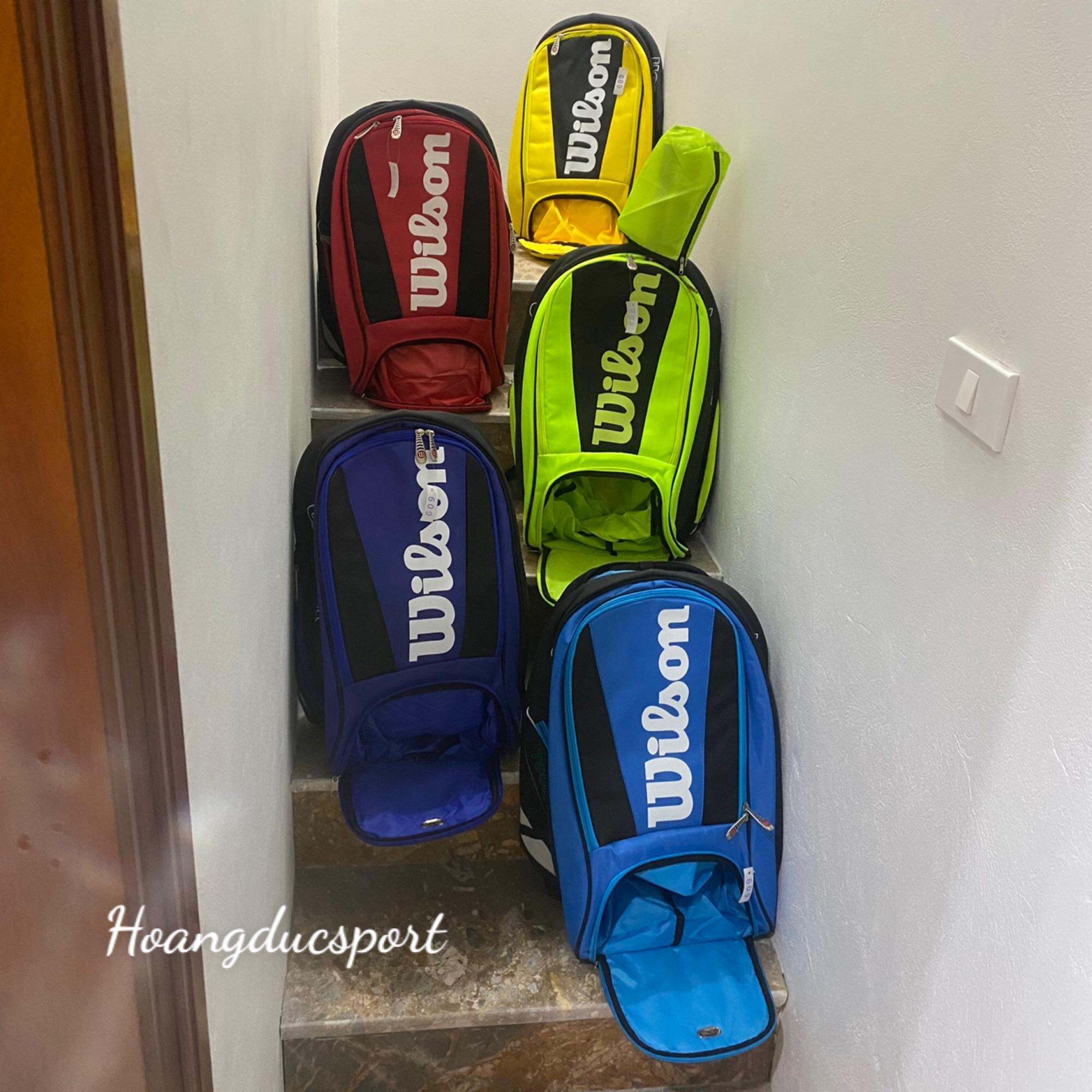 Balo tennis WILSON cao cấp mã QS609 -3 ngăn siêu to đựng vợt và giày (Ảnh thật)
