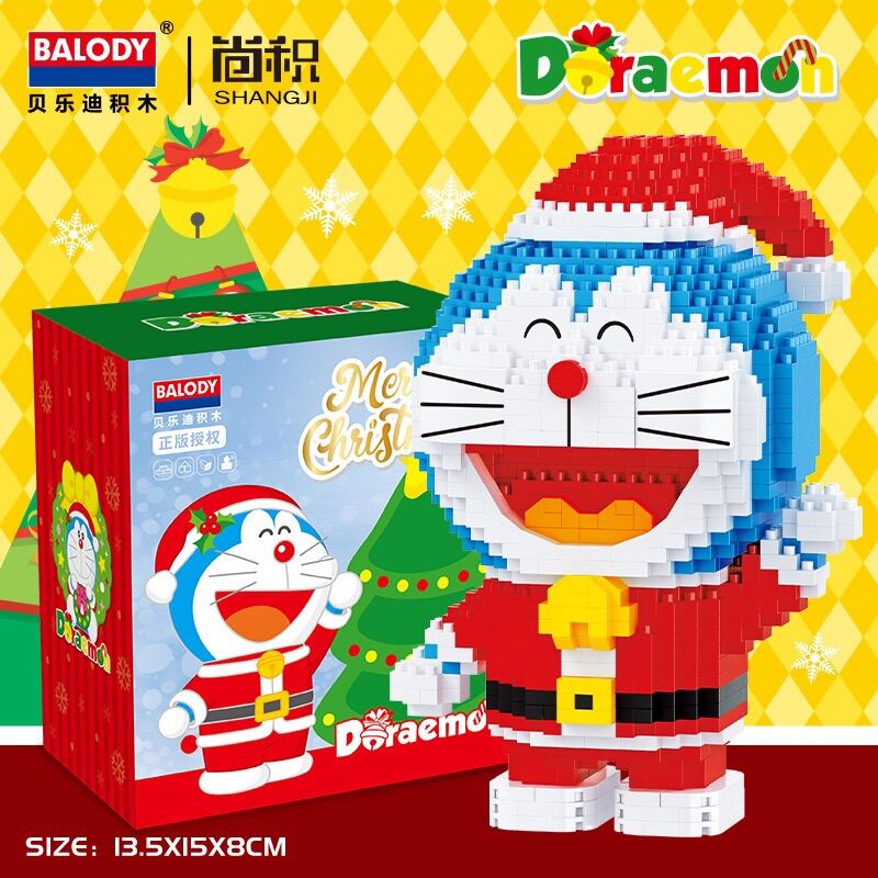 Xếp hình doremon giáng sinh