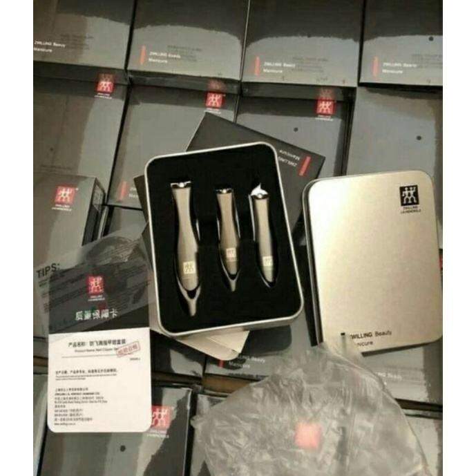Bộ 3 bấm móng tay, móng chân và bấm da cao cấp Fullbox Zwilling Nhập Khẩu Chính Hãng Đức