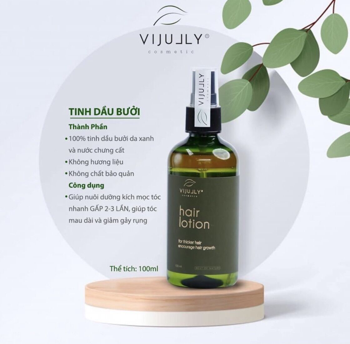 (CHÍNH HÃNG) XỊT BƯỞI VIjully MỌC TÓC VÀ DƯỠNG TÓC