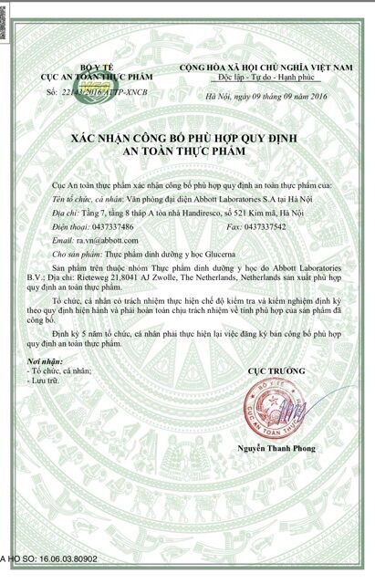 Thùng 30 chai Sữa nước Glucerna cho người tiểu đường