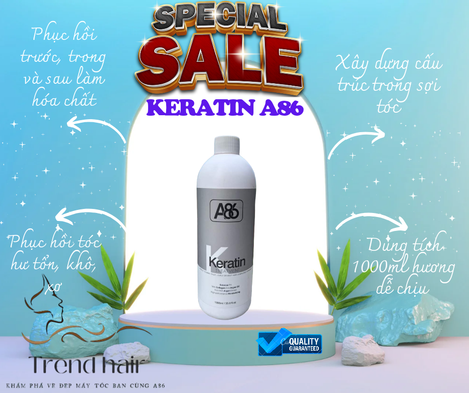 Keratin A86, keratin tóc, phục hồi tóc