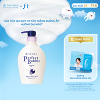 Sữa tắm dưỡng ẩm Hương Hoa Hồng & Đinh Hương SENKA PERFECT BUBBLE FOR BODY SWEET FLORAL N 500ML