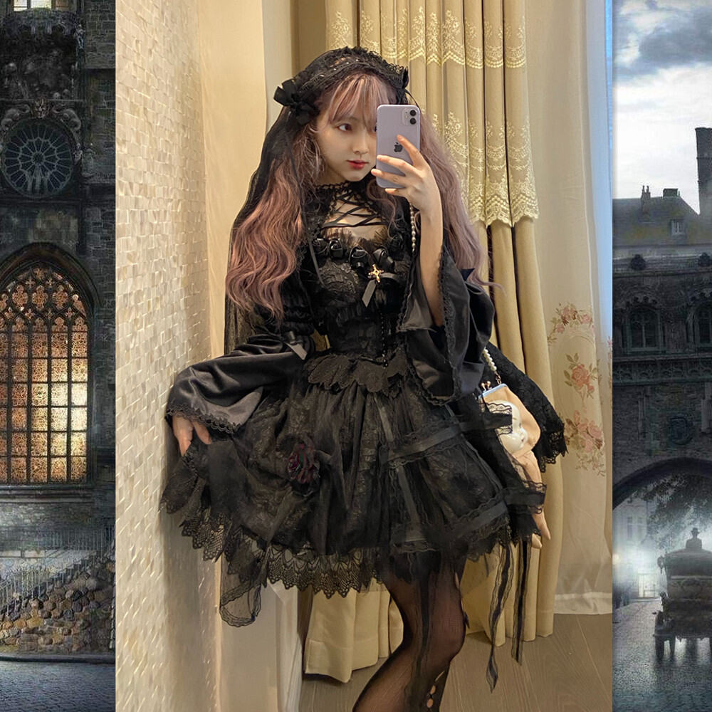 Giảm giá Đầm Lolita kiểu Gothic thiết kế xinh xắn thời trang  BeeCost