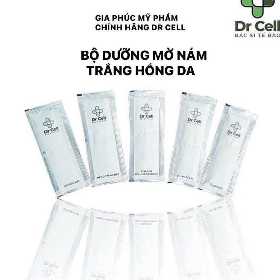 BỘ BƯỠNG MỜ NÁM TÀNG NHANG CHO DA TRẮNG HỒNG KHỎE MẠNH 5 GÓI MINI DR CELL