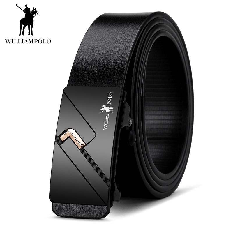 Thắt lưng Nam thời trang - da bò, mặt kim loại cao cấp nhập khẩu chính hãng William Polo - Bảo hành 12 tháng