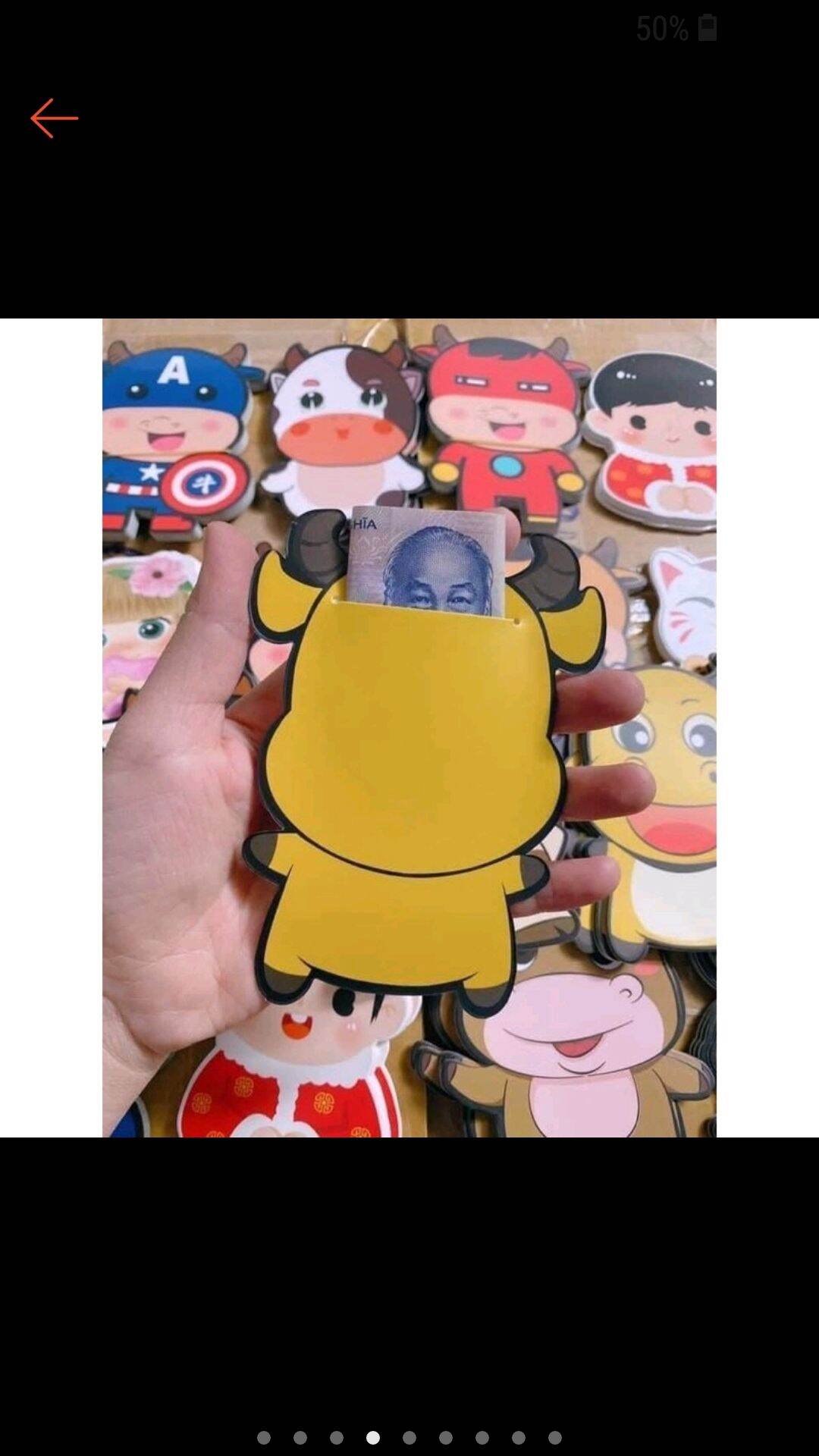Lốc 10 bao lì xì chibi cute (giao hình ngẫu nhiên)