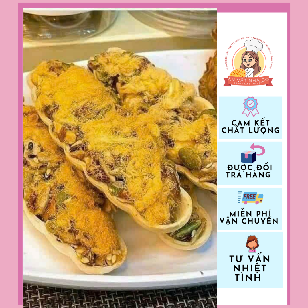 Bánh thuyền chà bông mix hạt dinh dưỡng - Granola mix hạt - túi 500g