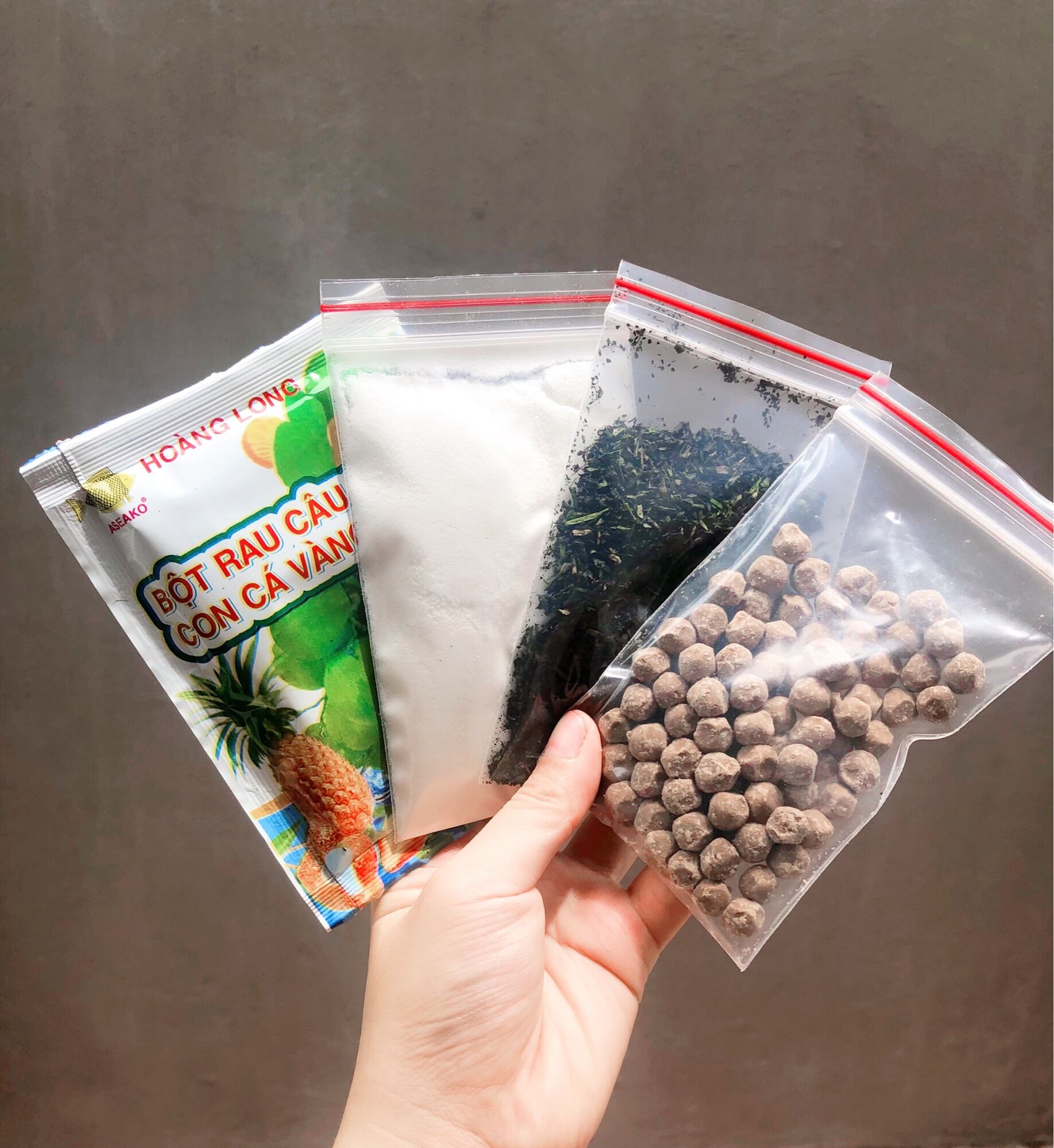 SET TRÀ SỮA THÁI XANH TRÂN CHÂU THẠCH