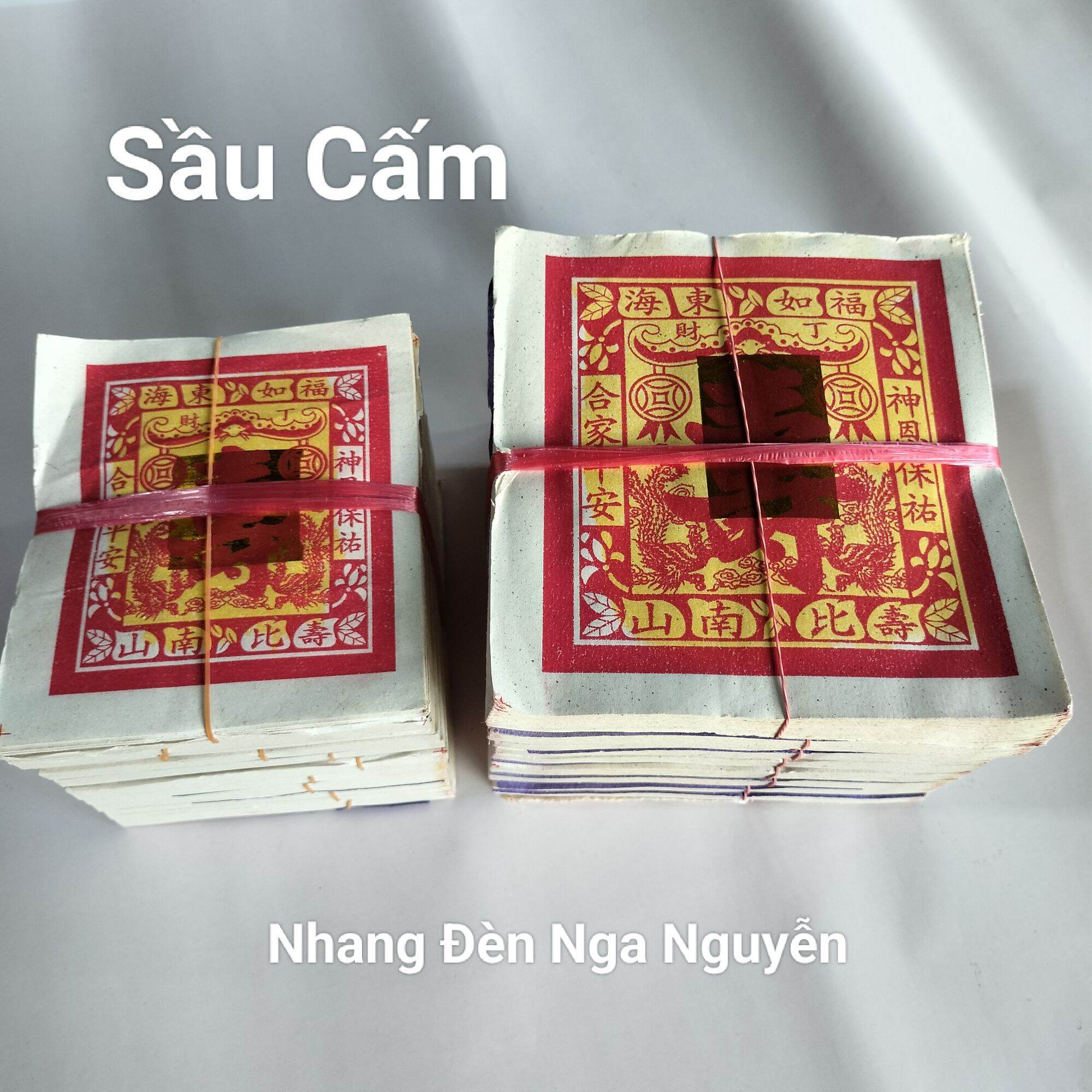 (100 tờ ) Xấp Giấy Cúng Chữ Thọ_Sầu Cấm