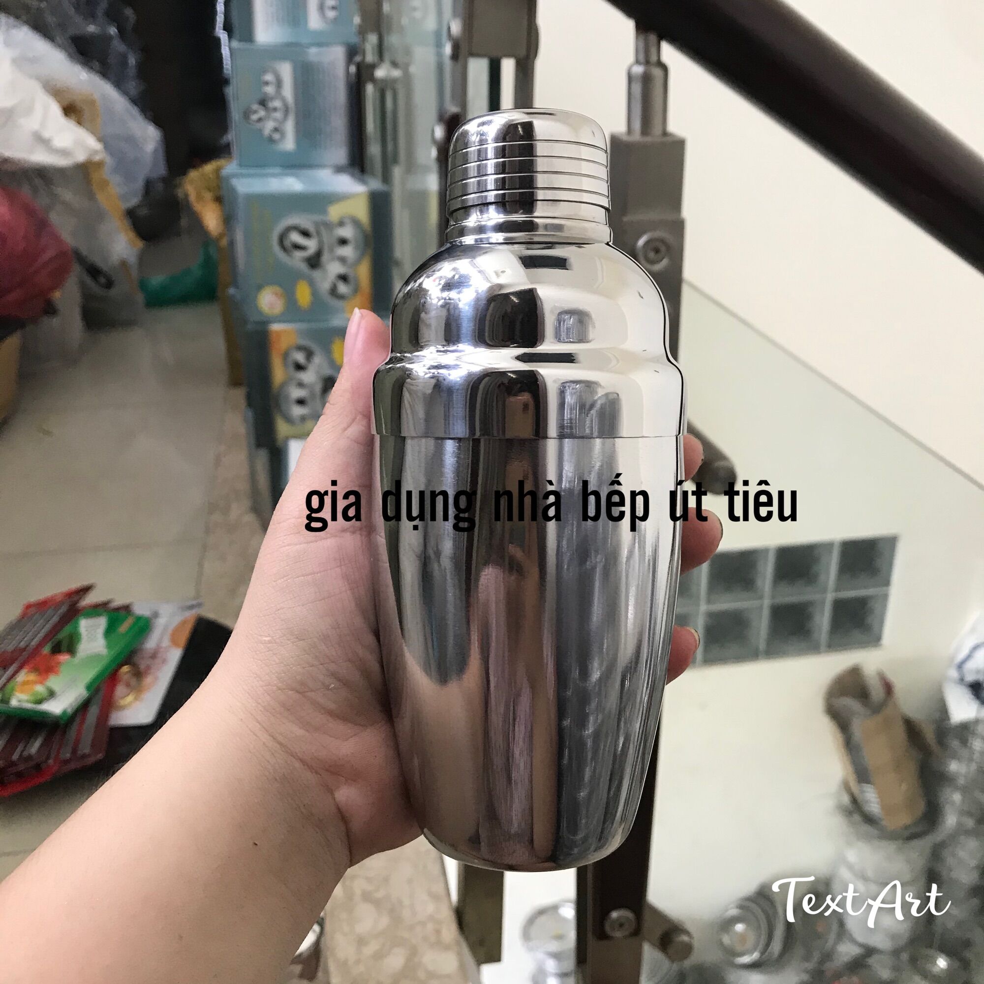 Bình lắc shaker pha chế inox 304