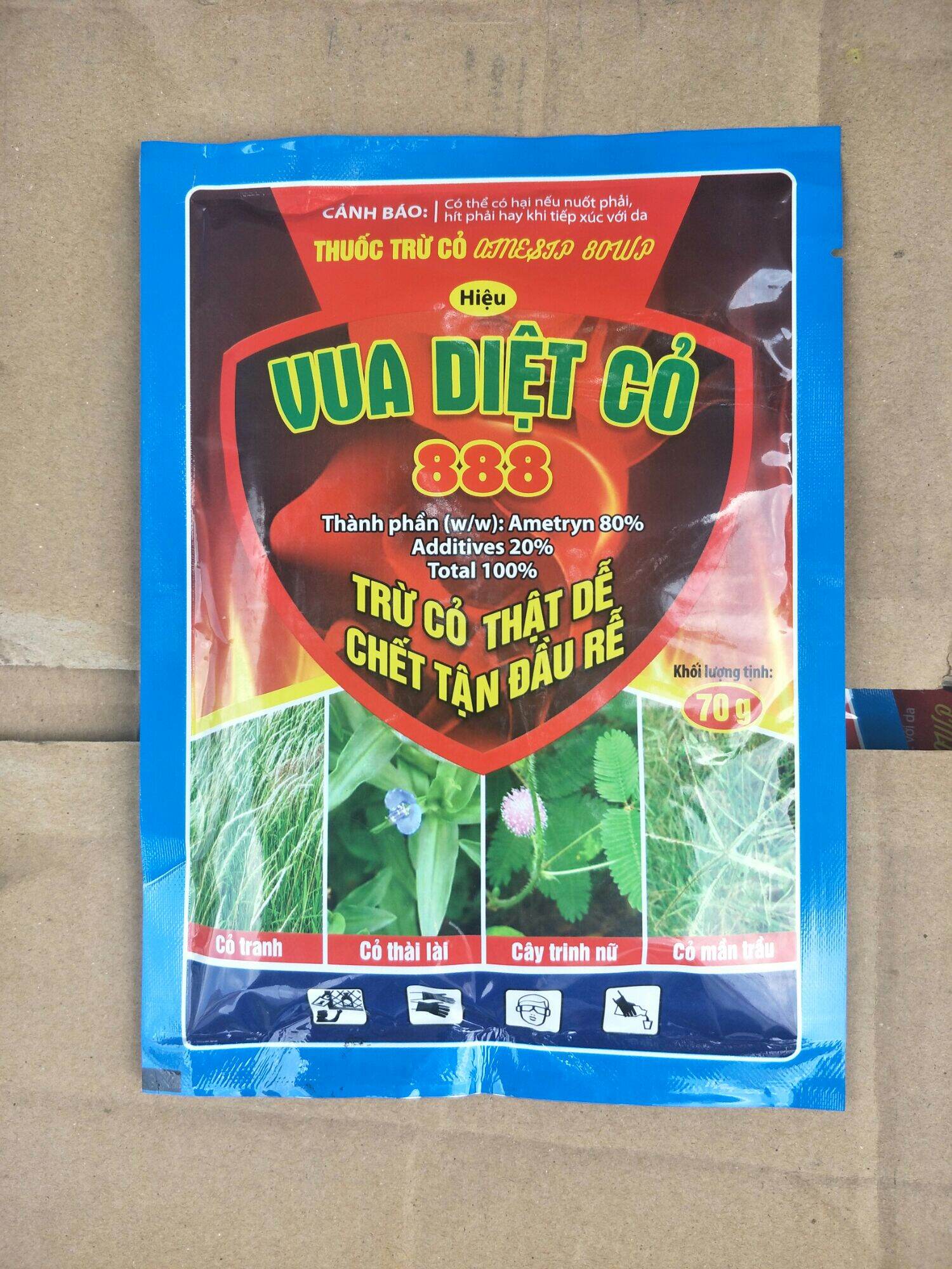 Thuốc trừ cỏ mầm trầu cỏ tranh cỏ lá rộng cỏ trinh nữ cỏ thài lài chết nhanh chết sạch tận đầu rễ gói 70gr dùng cho 20 lít nước