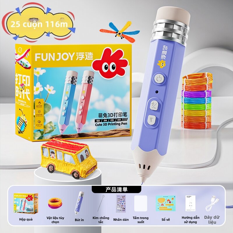 FUZAO | Bút Vẽ 3D In Nhiệt Độ Thấp An Toàn Cho Trẻ Em