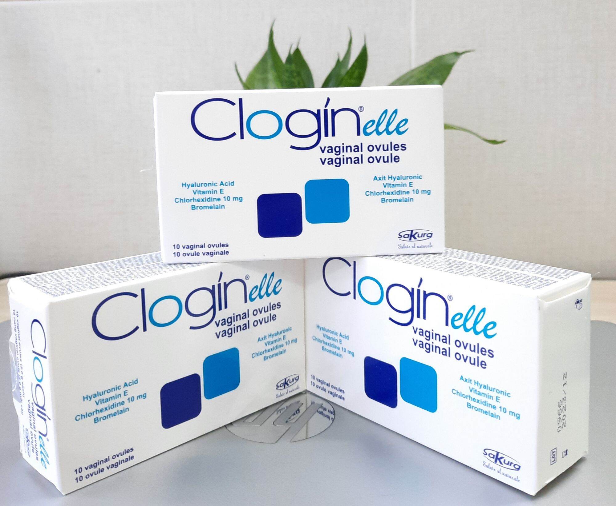 Viên đặt phụ khoa Clogin elle (Ý). Tác dụng trong các trường hợp ngứa, rát, mẩn đỏ có dấu hiệu của b