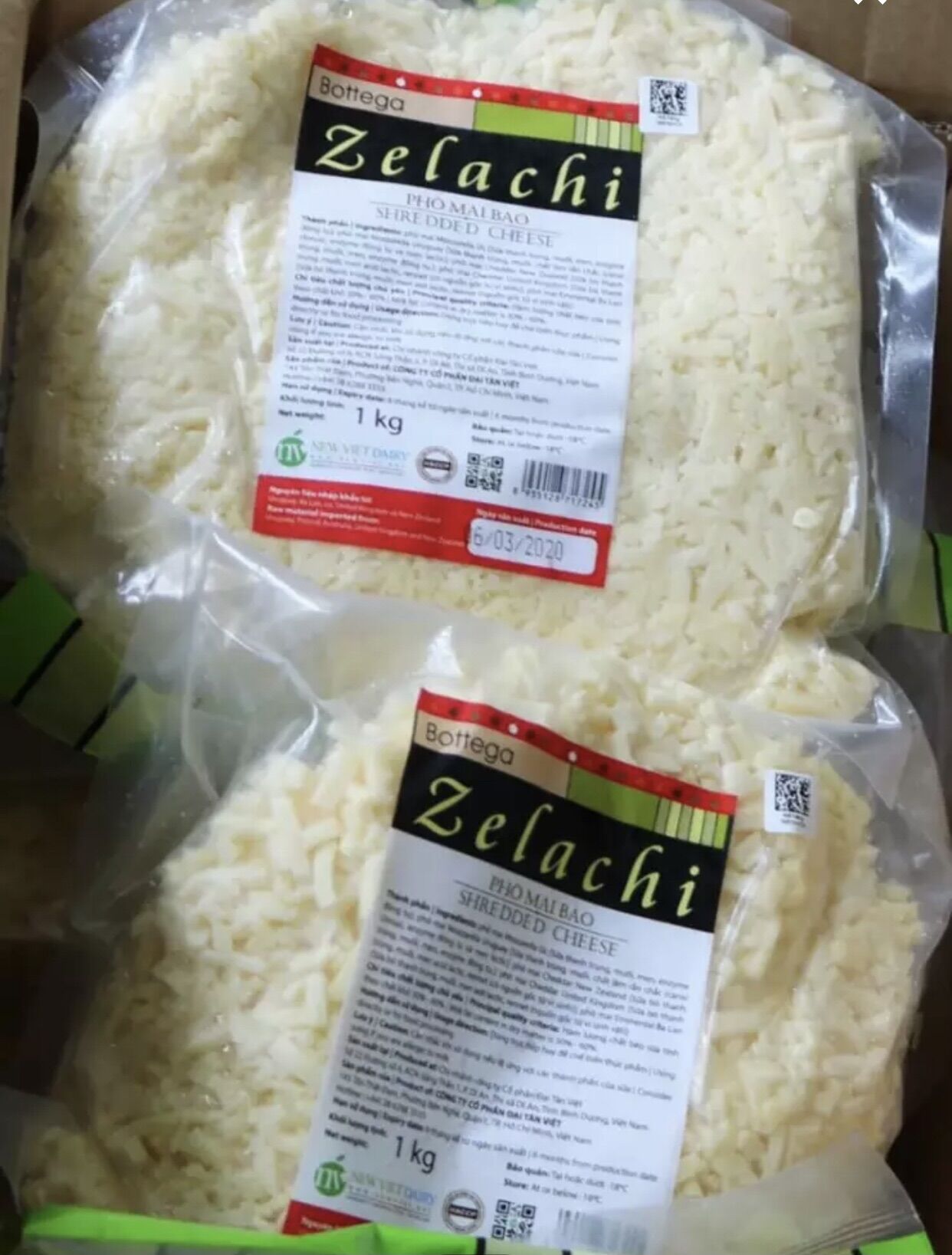 [HCM] SHIP HỎA TỐC-PHÔ MAI BÀO KÉO SỢI ZELACHI 500 GRAM