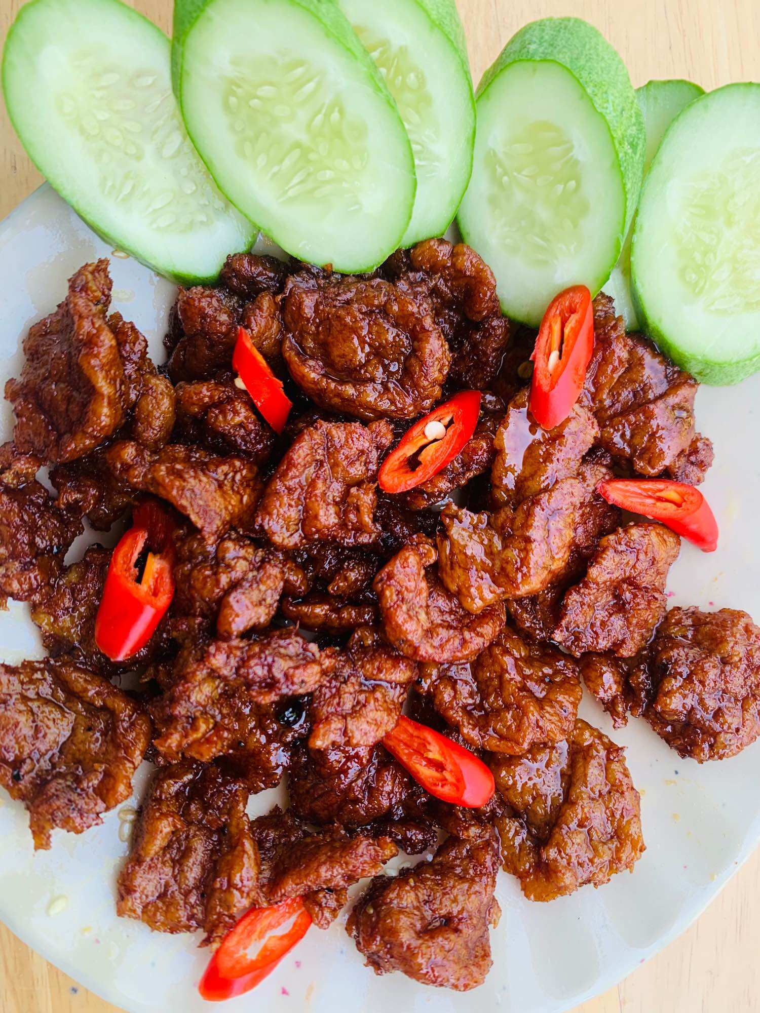 Thị kho tiêu chay đặc biệt combo 3 gói (600g)